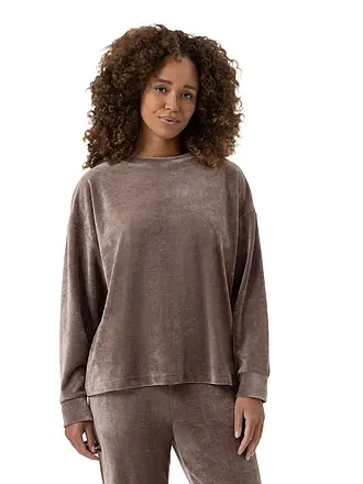 MEY | Loungewear Sweater VELVET DREAM | hellbraun